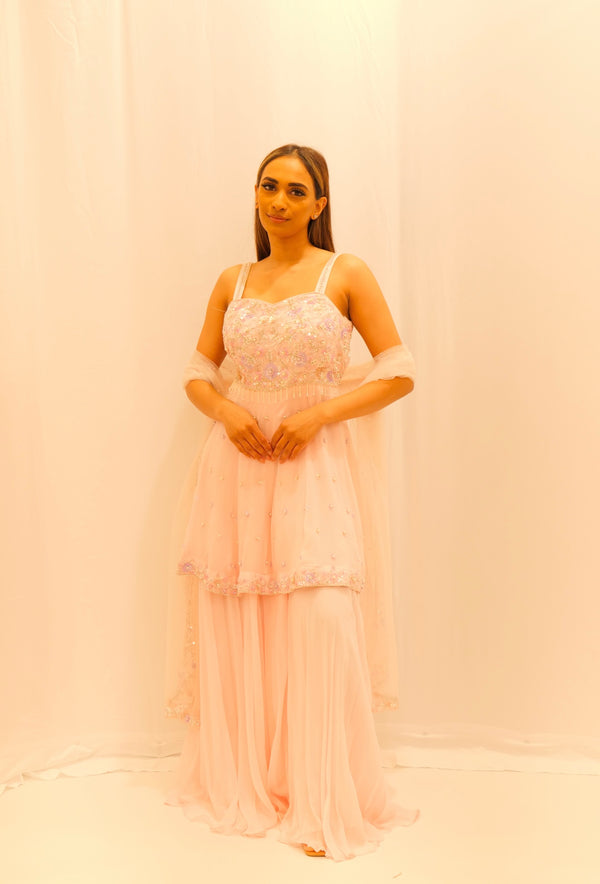 BABY PINK SHARARA