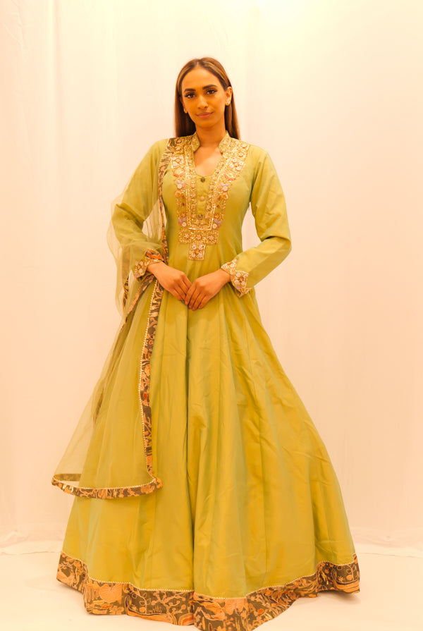 GREEN ANARKALI