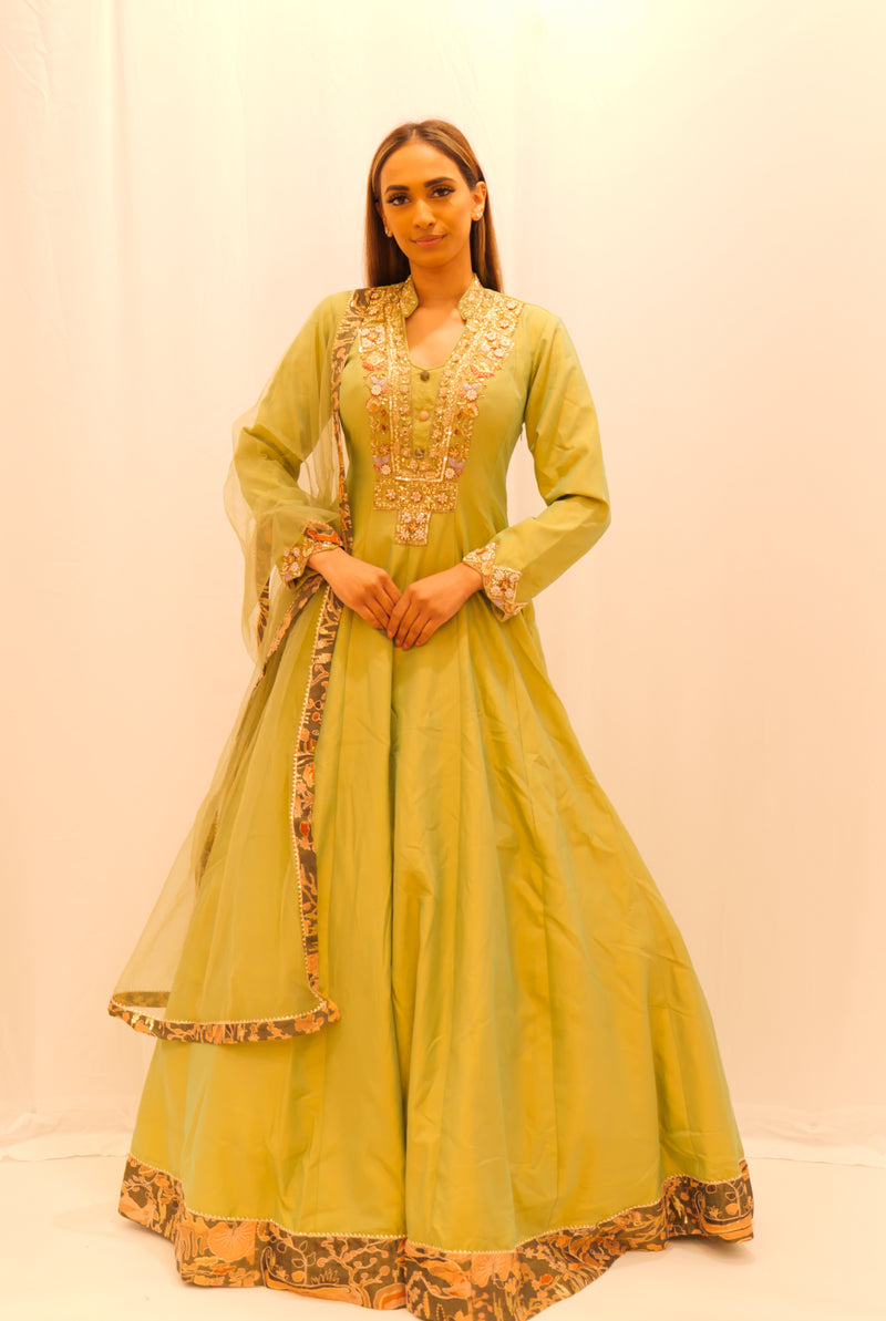GREEN ANARKALI
