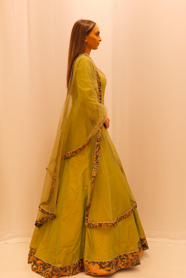GREEN ANARKALI
