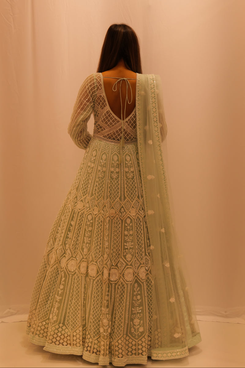 AQUA PEARL GOWN