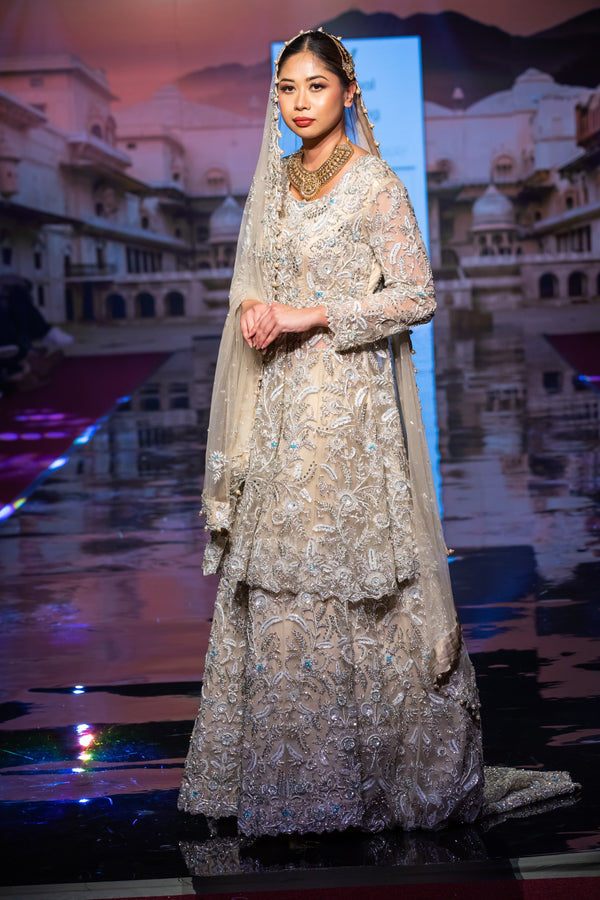 GOLD PEPLUM LEHENGA