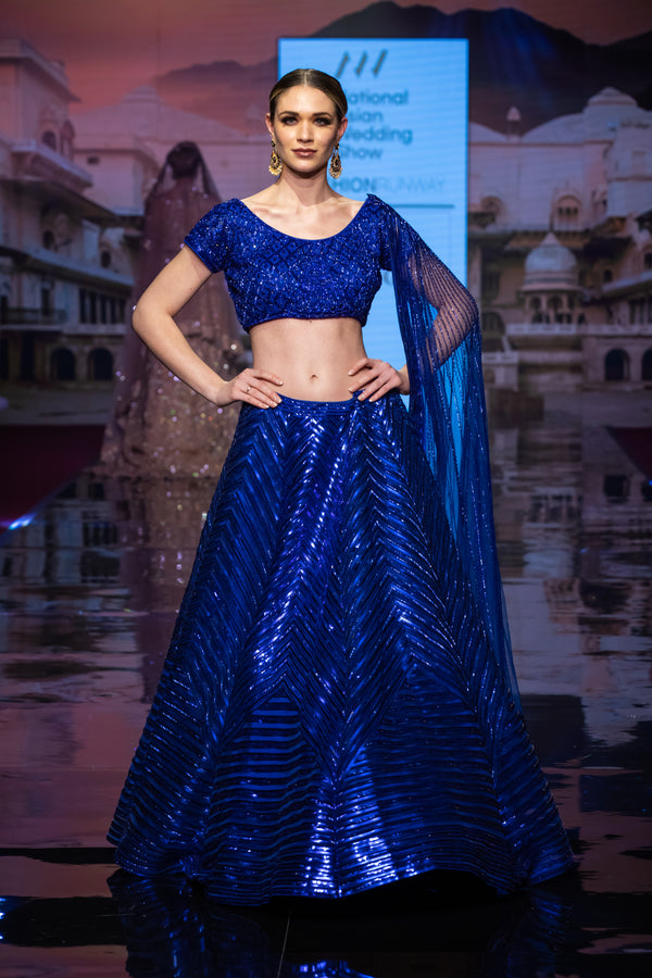 ELECTRIC BLUE LEHENGA