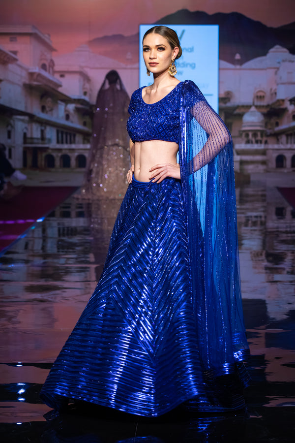 ELECTRIC BLUE LEHENGA